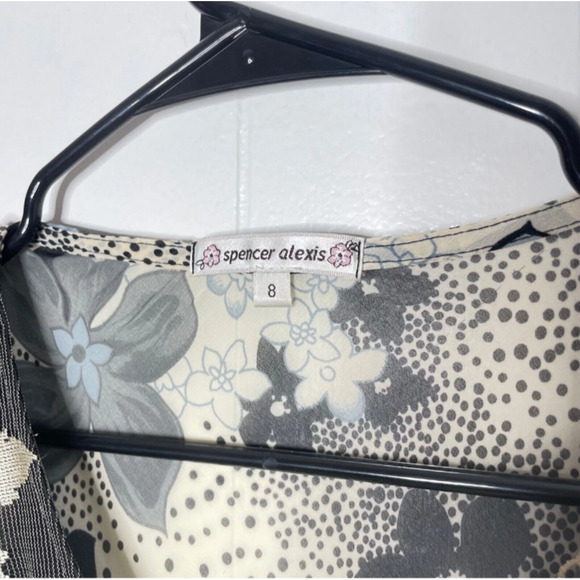 Spencer Alexis Floral Maxi Dress Y2K Fairy Grunge Sheer Lace Boho Maximalist 8 - Picture 9 of 10